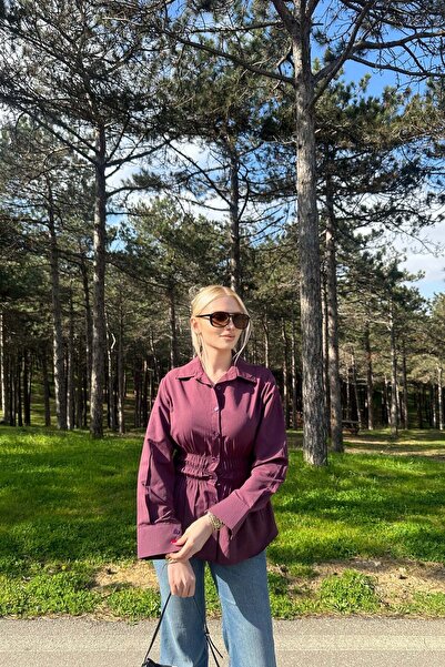 lizge giyim Bel Rubber Detail Blazer