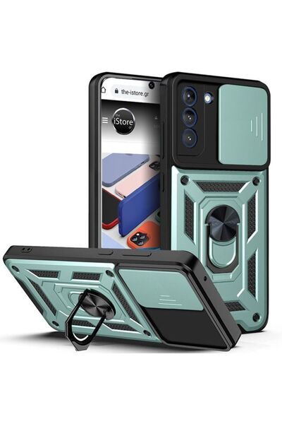 Orso Θήκη Combo Kickstand Slide Camera Green Samsung Galaxy S24 FE