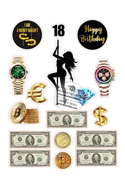 Decoratiuni Dulci Edible Image | Money Magnet - Cut Out