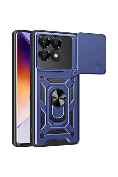 Orso Θήκη Combo Kickstand Slide Camera Blue Poco F6 Pro 5G