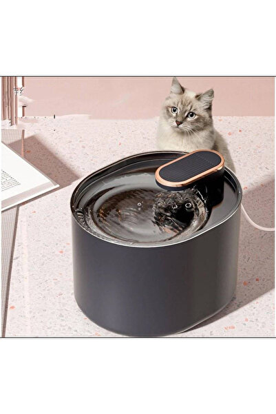 TechGS Cat/Dog Water Fountain with Filter, Black