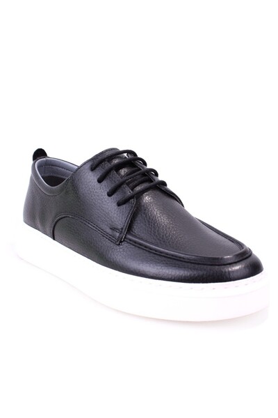 DAGOSTER Dma08-1066 Black Orthopedic Casual Men's Leather Shoes