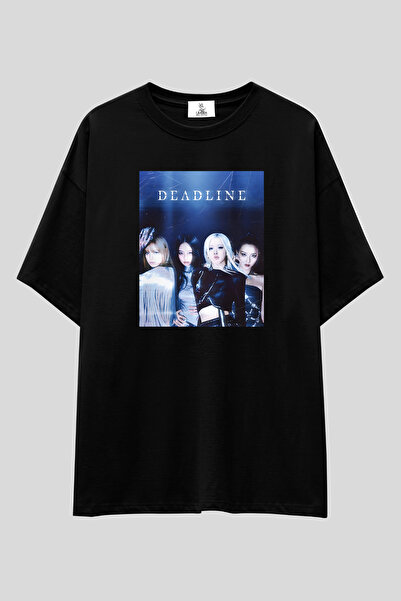 UmbraWear تي شيرت من مجموعة BLACKPINK "Deadline" |   تي شيرت للجنسين 100% قطن...