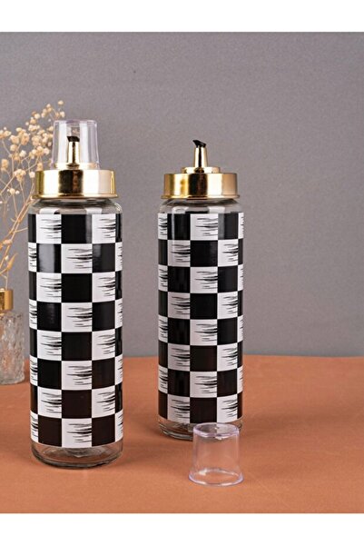 ERAY HOME 2'li Cam Yağdanlık Seti – 550 ml Damlatmaz Kapaklı “oıl” Tasarımlı ...