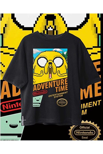 Toum Adventure Time Series Printed Unisex Oversized T-Shirt