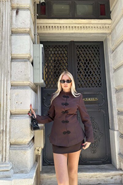 lizge giyim Standing Collar Design Jacket