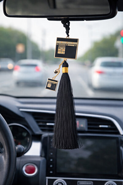 EFEAKS Kabe Design Rear View Mirror Ornament Gold Black – Luxury Car Accessor...