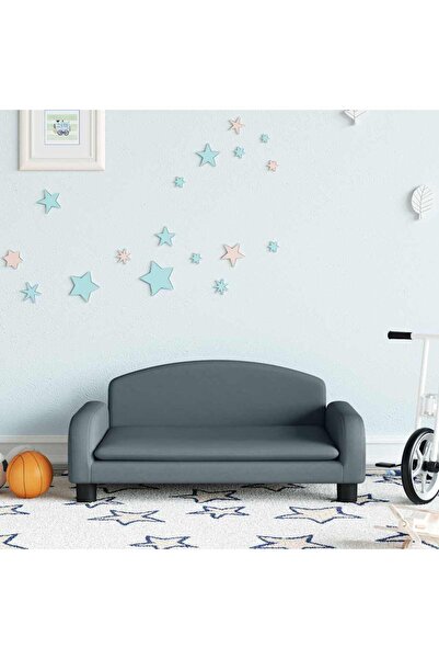 Concept Παιδικός καναπές, γκρι, 70x45x30 εκ., ύφασμα