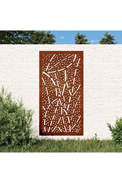 Concept Decor perete de grădină 105x55 cm design frunze oțel Corten
