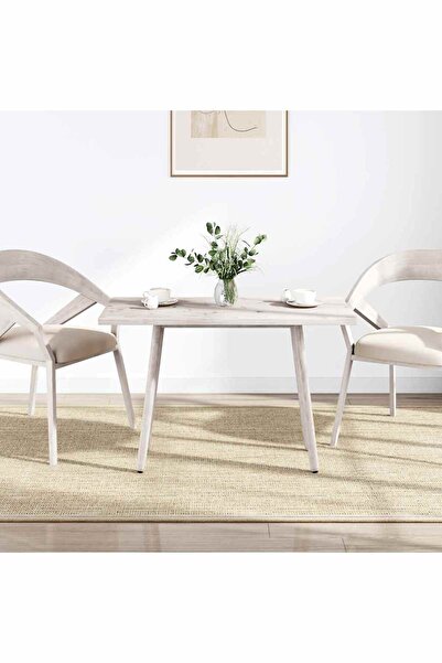 Concept Λευκή επιφάνεια τραπεζιού 110x55x2,5 cm από μασίφ ξύλο πεύκου, ορθογώνια