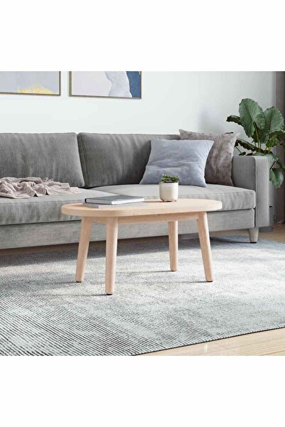 Concept Blat de masă, 70x35x2,5 cm, lemn masiv de pin, oval