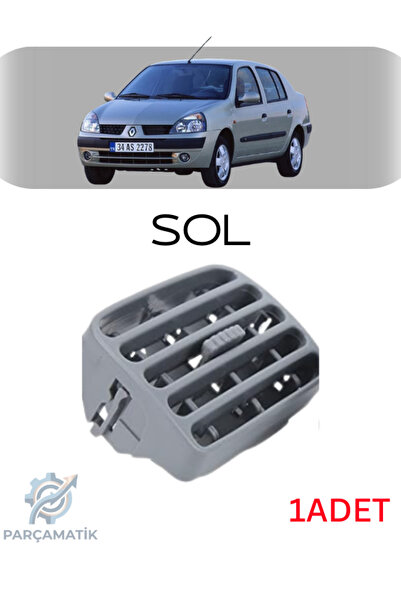 PARÇAMATİK Renault Clio 2 Uyumlu Orta Havalandırma Difüzörü Kalorifer Izgaras...
