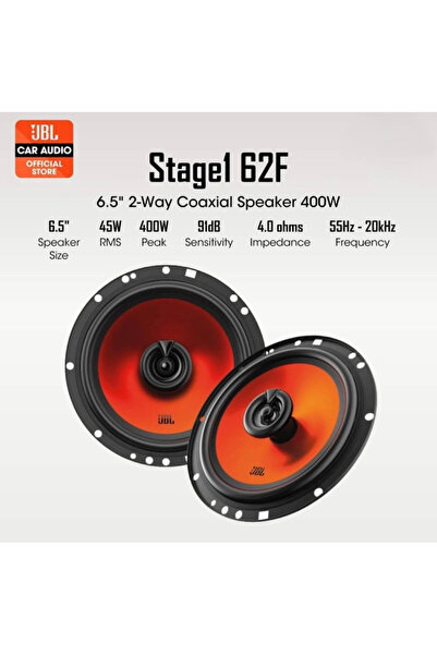 JBL Dniz Sound Garage 16 cm Koaksiyel Stage1 62 Kapaklı 50 Rms 1 Çift 2 Adet