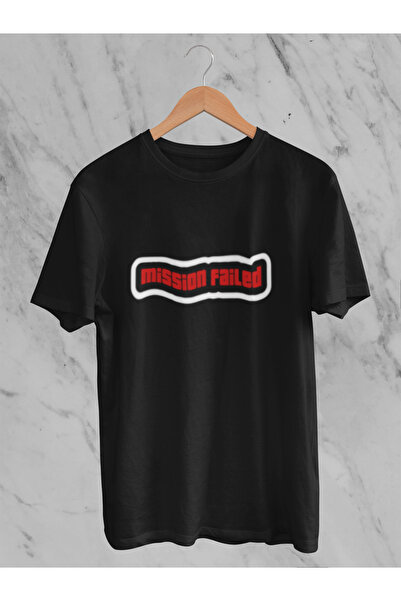 MG تي شيرت ميسون فيلد مطبوع من القطن برقبة دائرية وأكمام قصيرة للجنسين من ERS...