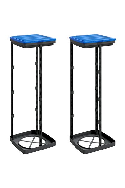 vidaxl Βάσεις για Σακούλες Απορριμμάτων 2 τεμ. Μπλε 120 Λ. PP