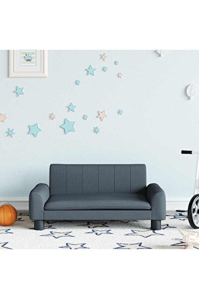 Concept Детски диван, сив, 70x45x30 см, плат