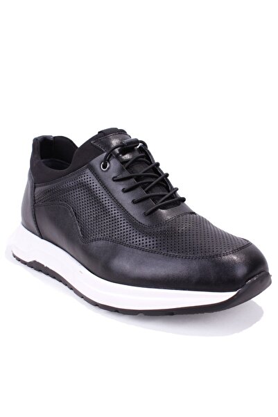 DAGOSTER Dma08-1063 Black Orthopedic Casual Men's Leather Shoes