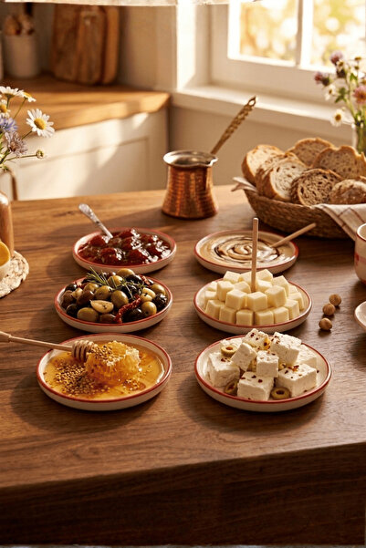 Mithra Life Set of 6 Ceramic Fine Ceramic Breakfast Sauce Bowls, Jam Bowls, P...