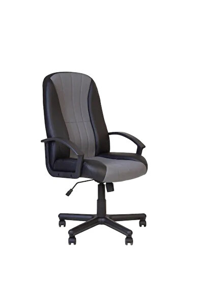 Concept Mobili Scaun directorial CIUDAD, piele ecologica, negru/gri
