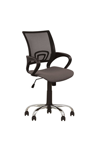 Concept Mobili Καρέκλα γραφείου NETIC GTP CHROME, γκρι ύφασμα Cagliari