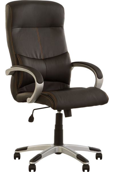 Concept Mobili Εκτελεστική καρέκλα ILLINOIS, Μαύρο οικολογικό Δερμάτινο