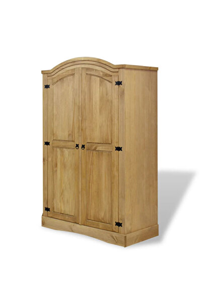 Concept Șifonier din lemn de pin mexican cu 2 uși, colecție Corona