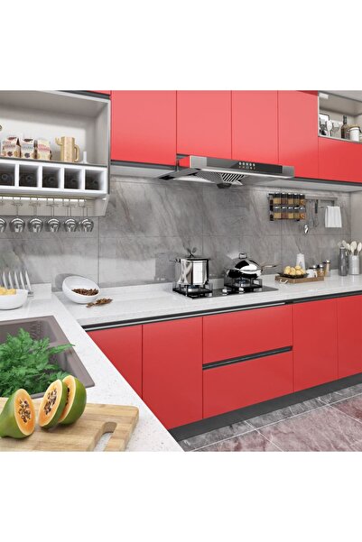 Concept Αυτοκόλλητη μεμβράνη επίπλων, κόκκινη, 500 x 90 cm, PVC