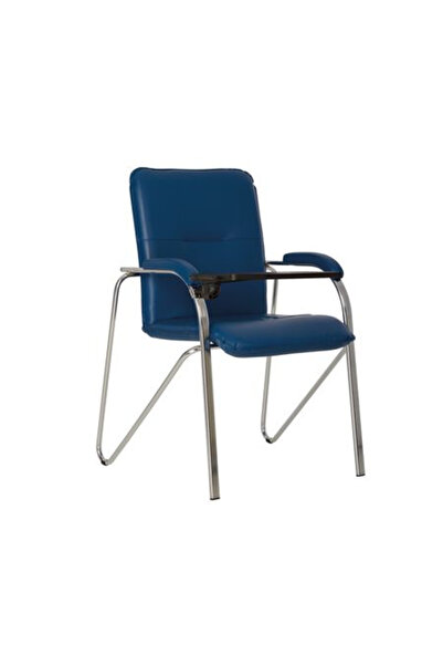 Concept Mobili MULLER Μαλακή καρέκλα επισκέπτη με πτυσσόμενο τραπέζι, μπλε, ο...