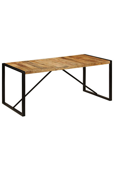 Concept Masă de bucătărie, lemn masiv de mango nefinisat, 180 cm