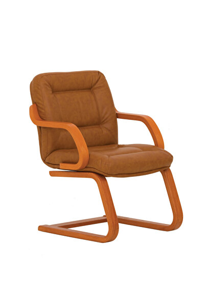 Concept Mobili Scaun conferinta BUSINESS EXTRA CF, Brun deschis piele ecologica