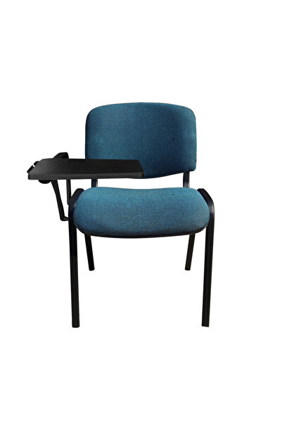 Concept Mobili GOA BLACK καρέκλα επισκέπτη με τραπέζι, ύφασμα Cagliari σε μπλ...
