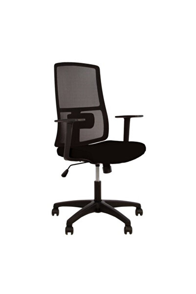 Concept Mobili Scaun de birou MERCAS, cu brate, mesh/textil, negru
