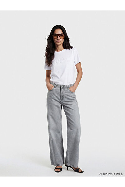 LC Waikiki Gray Wideleg Women's Jean Pants