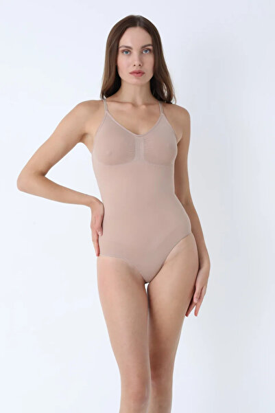 Serena Body shaper thong with thin adjustable straps - beige