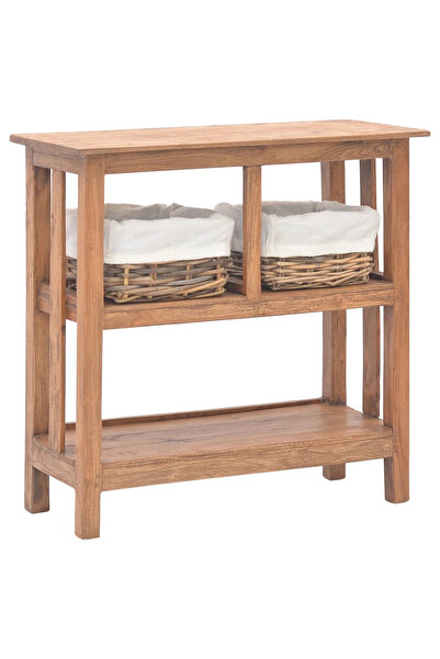 Concept Τραπέζι κονσόλας, από μασίφ ανακυκλωμένο ξύλο, 69 x 28 x 70 εκ.