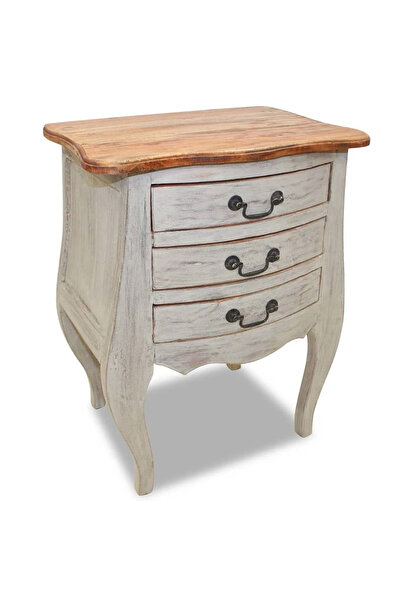 Concept Noptieră din lemn masiv reciclat, 48 x 35 x 64 cm