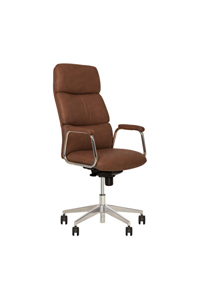 Concept Mobili Εκτελεστική καρέκλα VEGAS, καφέ, οικολογικό Δερμάτινο