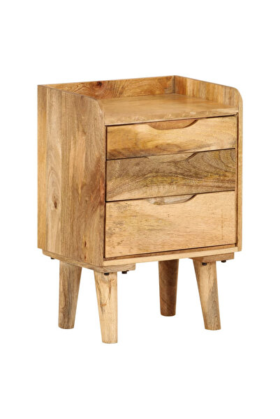 Concept Κομοδίνο από μασίφ ξύλο μάνγκο, 40 x 30 x 59,5 εκ.