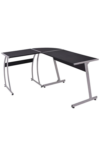 Concept Birou Colțar în formă L, negru