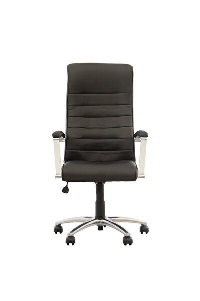 Concept Mobili Εκτελεστική καρέκλα ΑΡΓΕΝΤΙΝΗ, Μαύρο οικολογικό Δερμάτινο