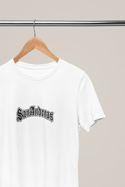 MG San Andreas Printed Cycling Collar Pa Cotton Ov Oversized Alip Short Sleev...