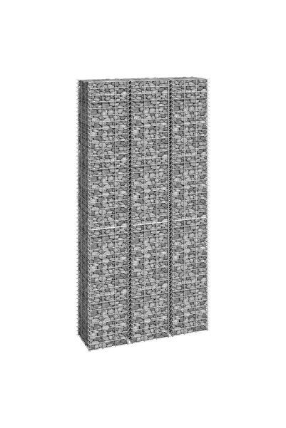 Concept Straturi înălțate de gabioane, 3 buc., 30x30x200 cm, fier