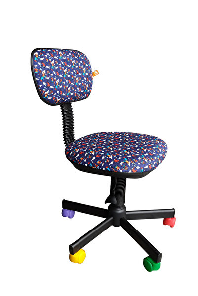 Concept Mobili Παιδική καρέκλα Μπαμπού , ύφασμα με μπλε Με σχέδιο