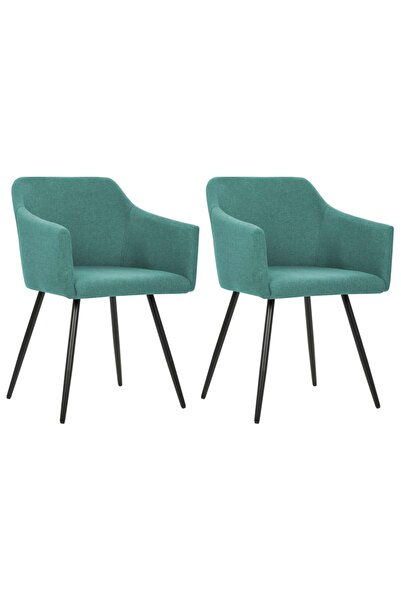 Concept Καρέκλες κουζίνας, 2 τεμ., πράσινες, υφασμάτινες