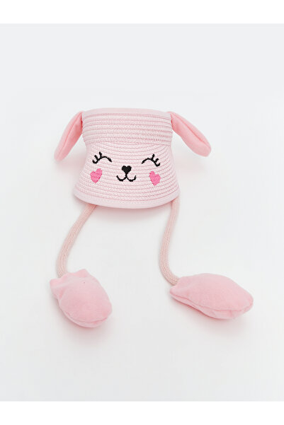 LC Waikiki Șapcă roz pentru fetițe cu urechi mobile