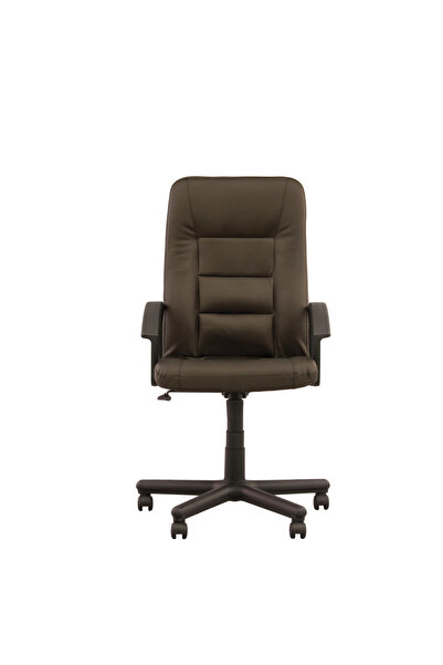 Concept Mobili CREATIVE διευθυντική καρέκλα, σκούρο καφέ οικολογικό Δερμάτινο