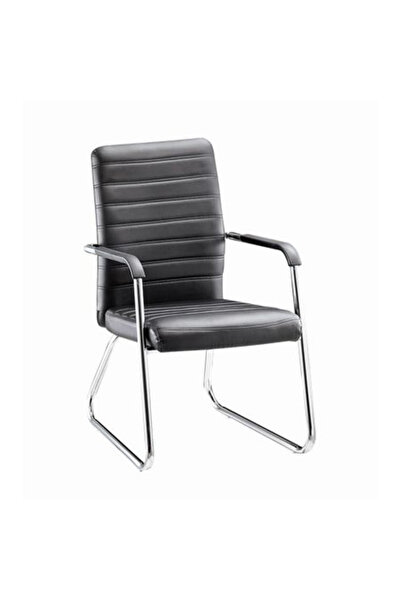 Concept Mobili Πολυθρόνα επισκέπτη SNACK CF, οικολογικό Δερμάτινο , χρωμιωμέν...