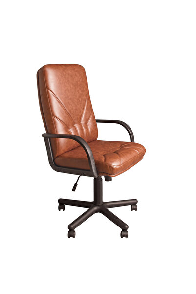 Concept Mobili Εκτελεστική καρέκλα MAVIS, καφέ οικολογικό Δερμάτινο