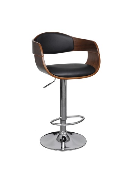 Concept Scaun de bar, lemn curbat și piele ecologică