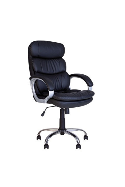 Concept Mobili Scaun directorial BUFFO, piele ecologica, negru